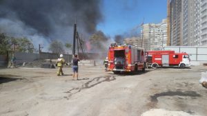 пожар в Ростове-на-Дону