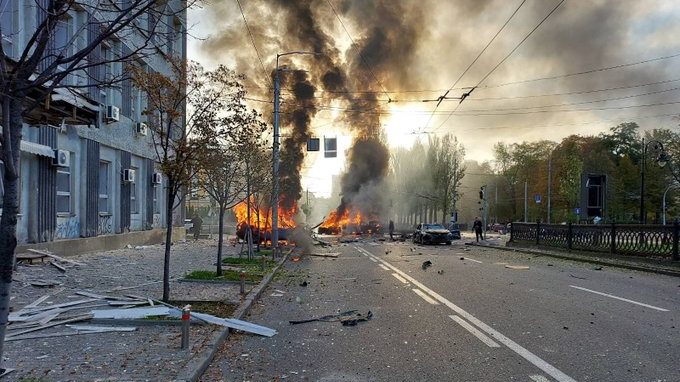 Ракетные удары. Взрывы на всей территории Украины.